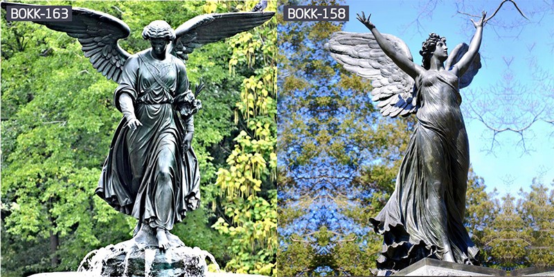 the Characteristics of Western Bronze Life Size Angels Statue.jpg