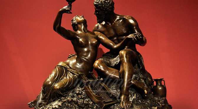 bronze couple life size nude statues