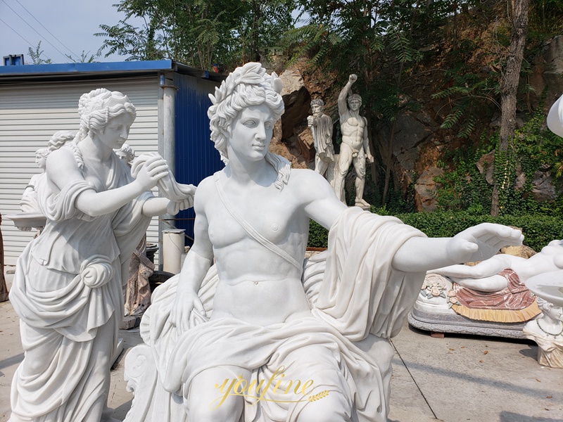 Marble Apollo Bathing Sculpture for Sale