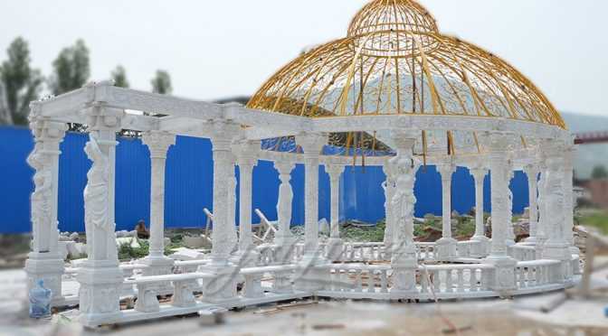 Outdoor luxury Large marble gazebo