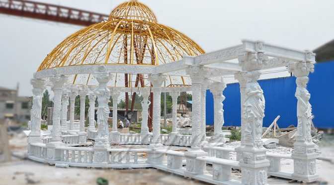 Outdoor luxury Large marble gazebo