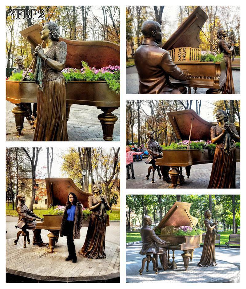 Piano Sculpture bronze art