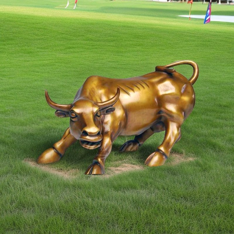 bronze bull statue