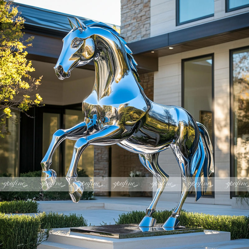 Life Size Weld Steel Horse Sculpture for Sale