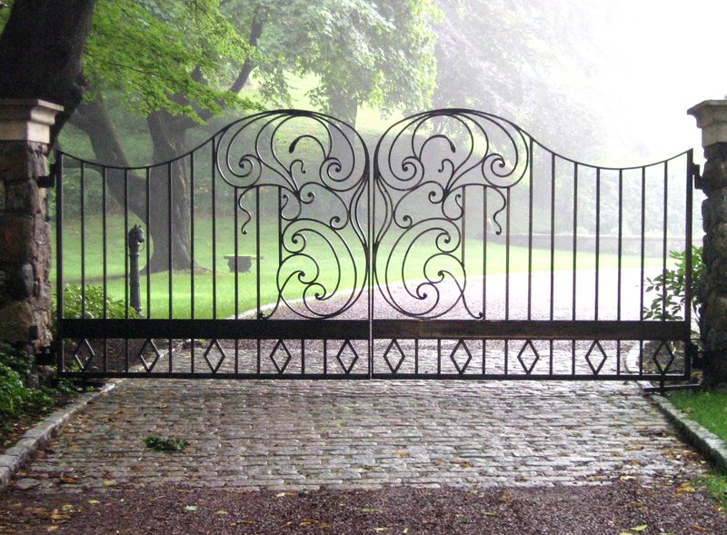 decorative wrought iron gates