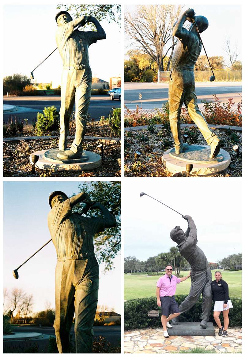 golf garden statue