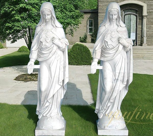 large outdoor virgin mary statue