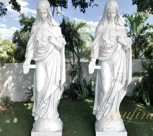 Garden Large Virgin Mary Marble Statue