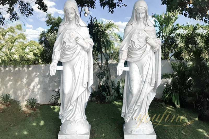 Garden Large Virgin Mary Marble Statue