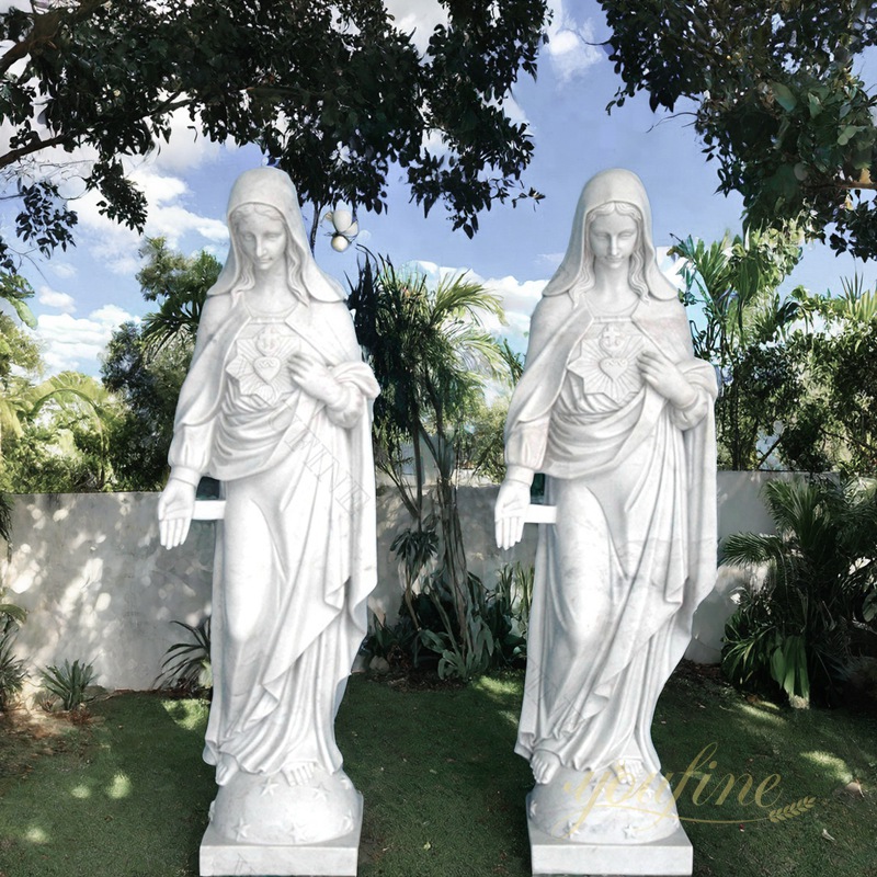 large outdoor virgin mary statue