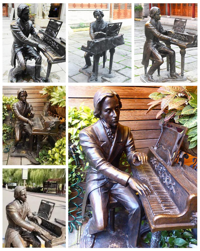 large piano statue