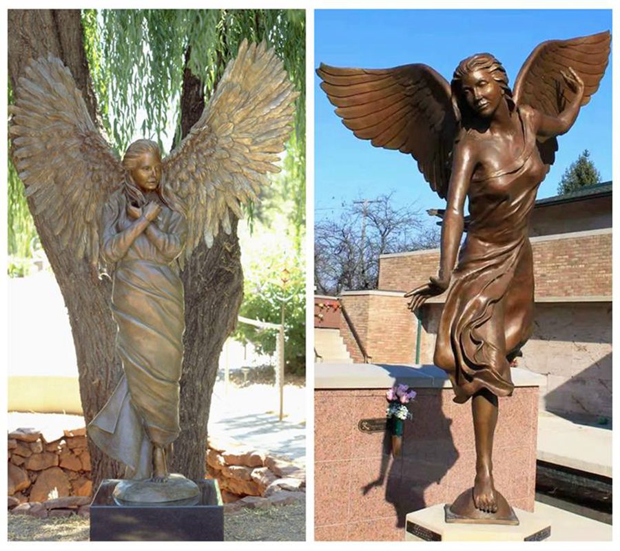 personalized angel statue