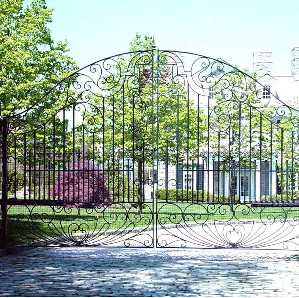 wrought iron gate decorations