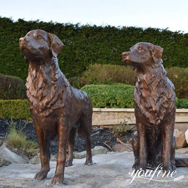 golden retriever statue life size-YouFine Sculpture