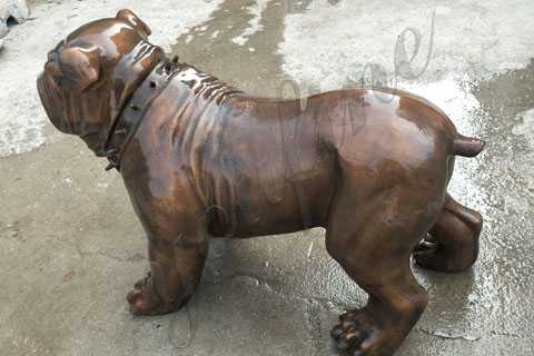 life size bulldog statue