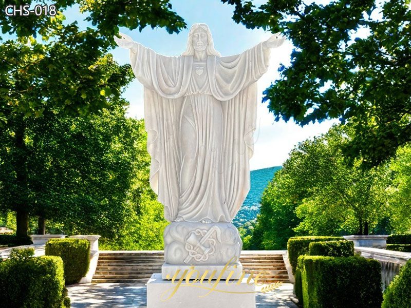 white marble Jesus statue