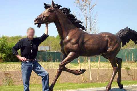 Bronze running Horse Statue