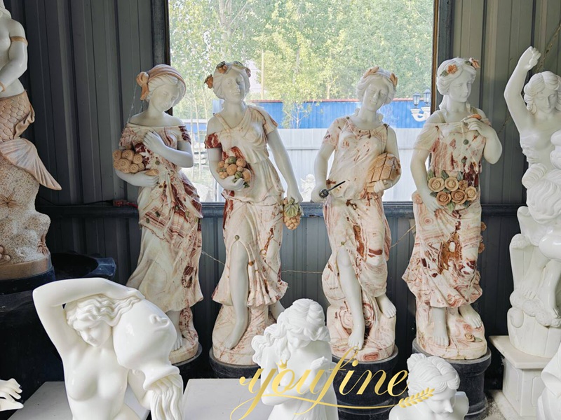 Marble Goddess Four Season garden Statues