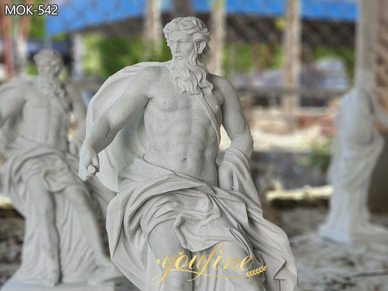 Marble Poseidon statue