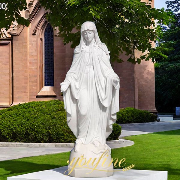 Catholic Outdoor Marble Statues of Mary on Discount Sale for Church