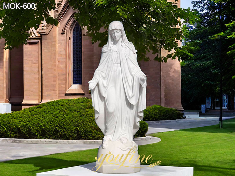 Catholic Outdoor Marble Statues of Mary on Discount Sale for Church