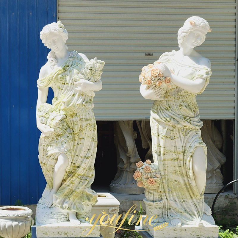 green Marble Statues