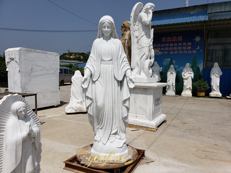 marble Virgin Mary Statue