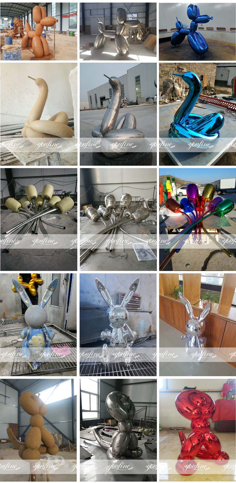 stainless steel balloon sculpture fabrication process