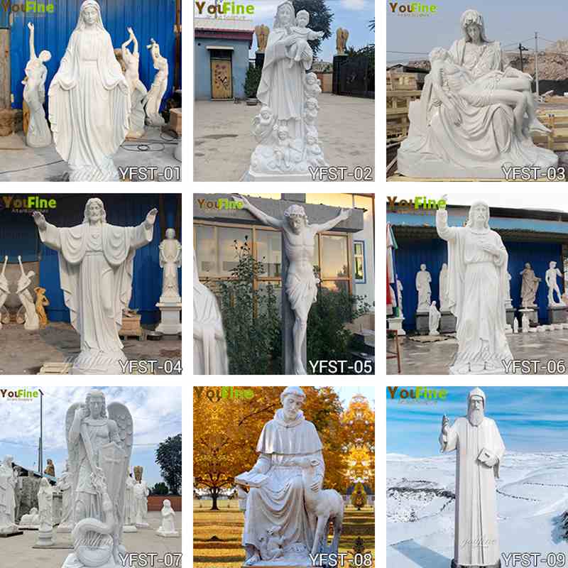 Classic Catholic Marble Statuesfor Garden for Sale