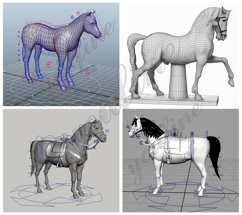 garden horse statues-YouFine Sculpture