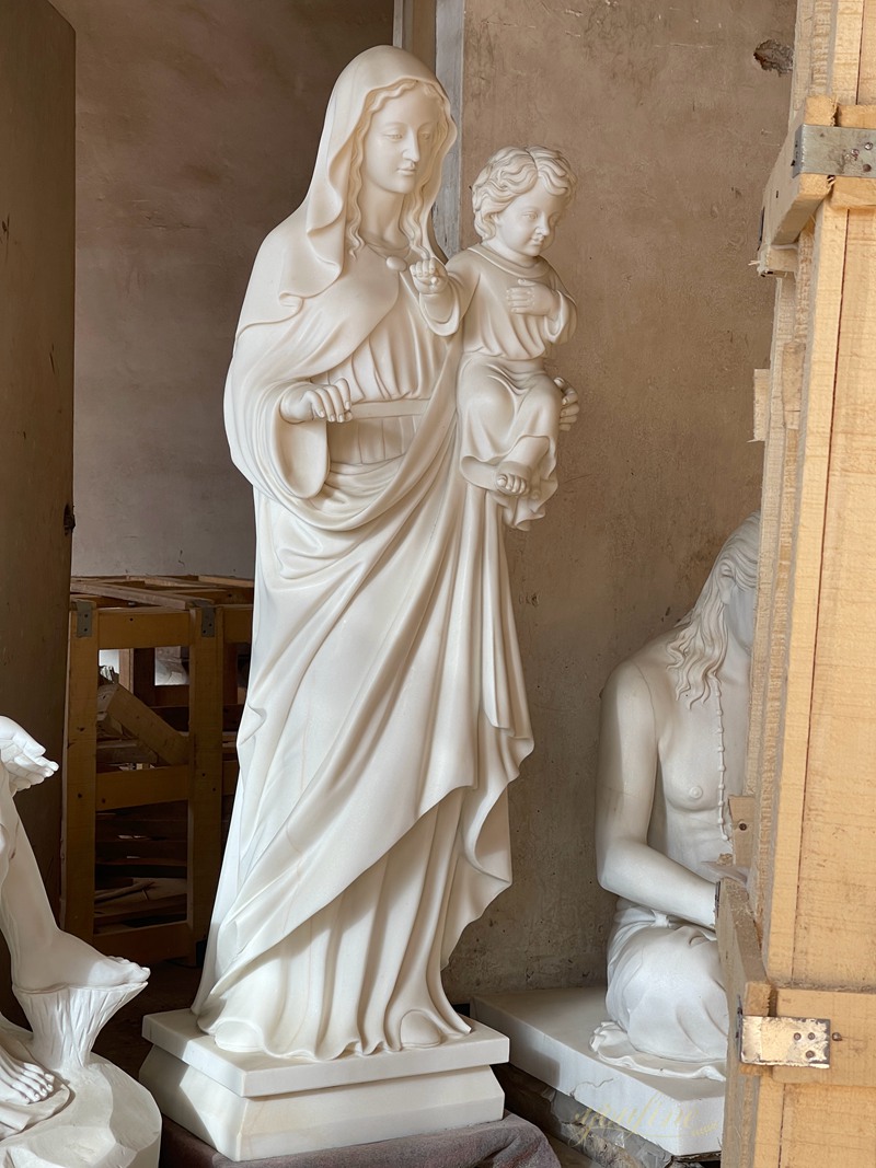 Life Size Catholic Our Lady of Virgin Mary with Baby Jesus Statue