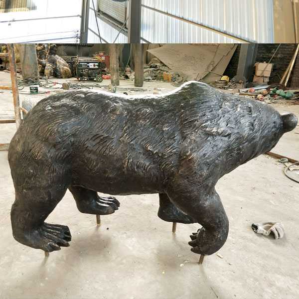 Life Size Bronze Bear Statue Outdoor Antique Animal Garden Decor-YouFine