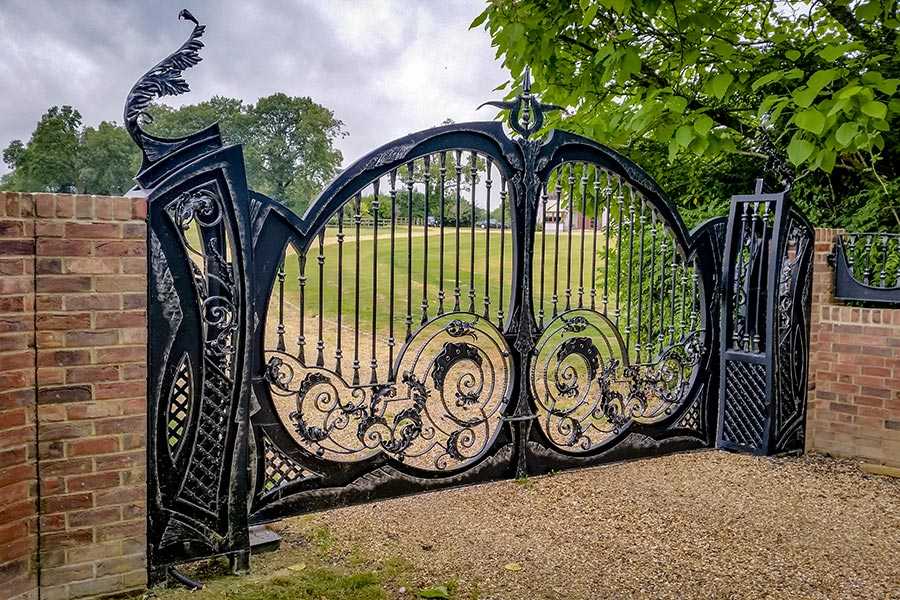 Ornamental Wrought Iron Security Gate Aj Wrought Iron