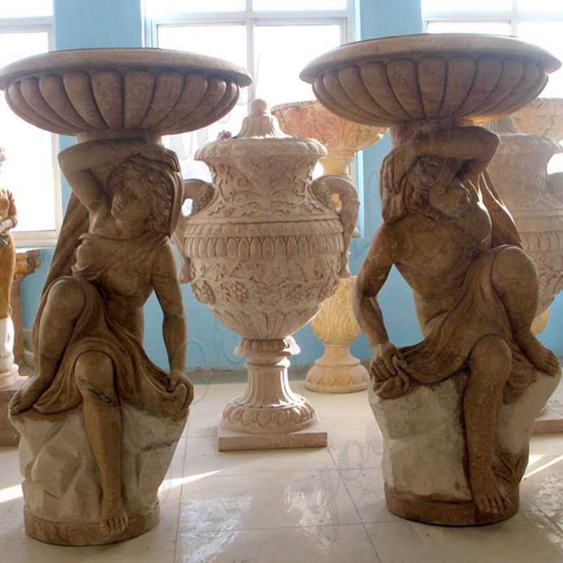 Large Stone Flower Pots Classic European Style Supplier MOKK-446 - YouFine  Sculpture