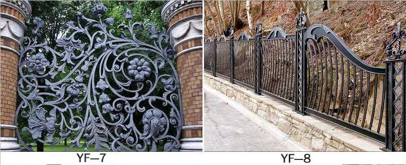 decorative wrought iron fence for sale