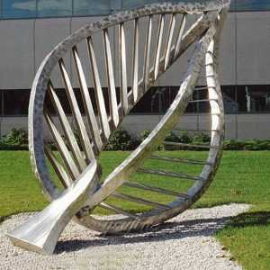 Contemporary Outdoor Stainless Steel Leaf Sculptures for Square CSS-25 ...