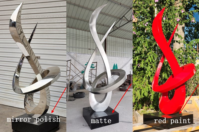 popular stainless steel sculpture finishes