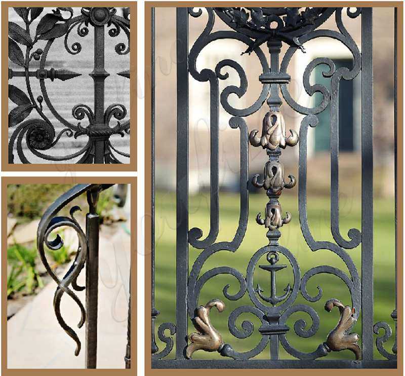 Metal Yard Wrought Iron Fence for sale