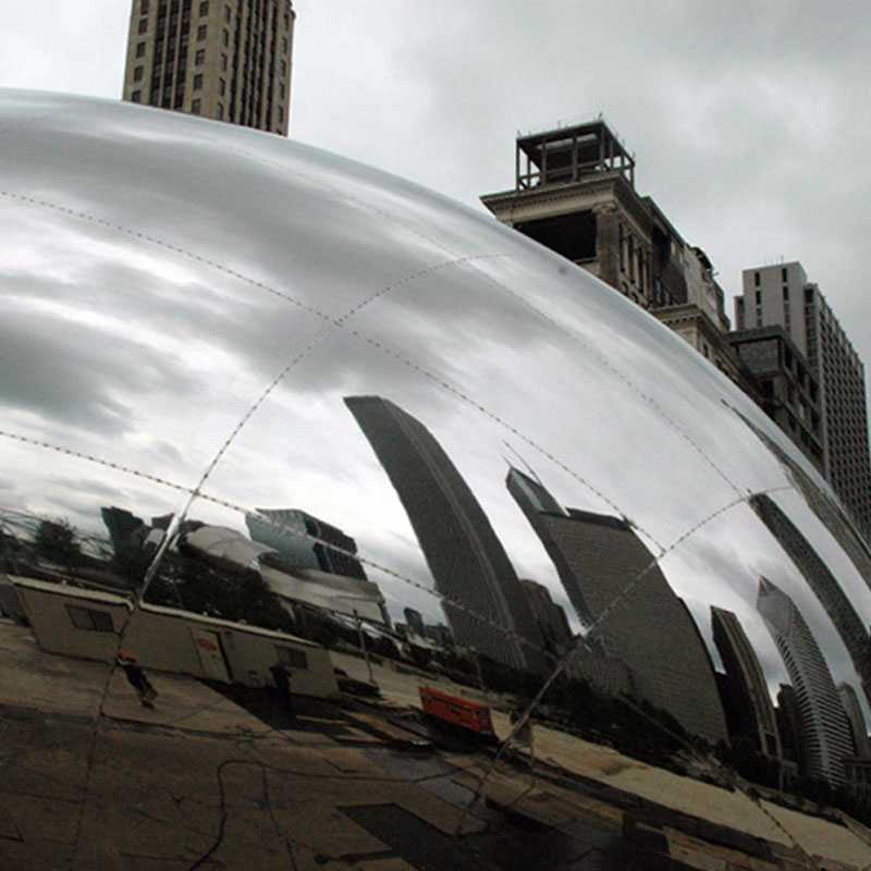 bean sculptures famous cloud gate sculpture spot welded