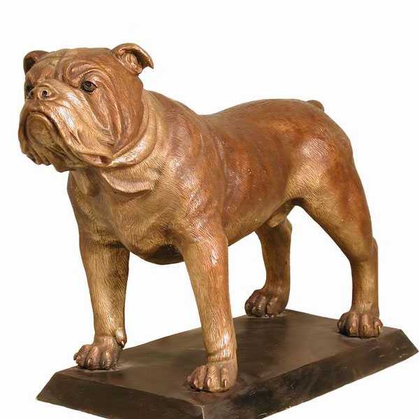 life size bulldog statue