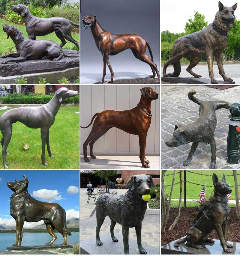 antique dog statues for sale