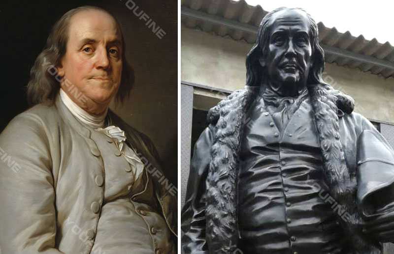 Custom made statue of Benjamin Franklin famous bronze statue for sale