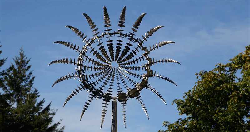 Kinetic garden wind sculptures anthony howe replica large outdoor metal sculptures for sale