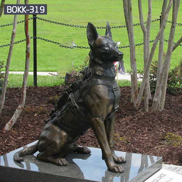 life size german shepherd statue for sale BOKK-310