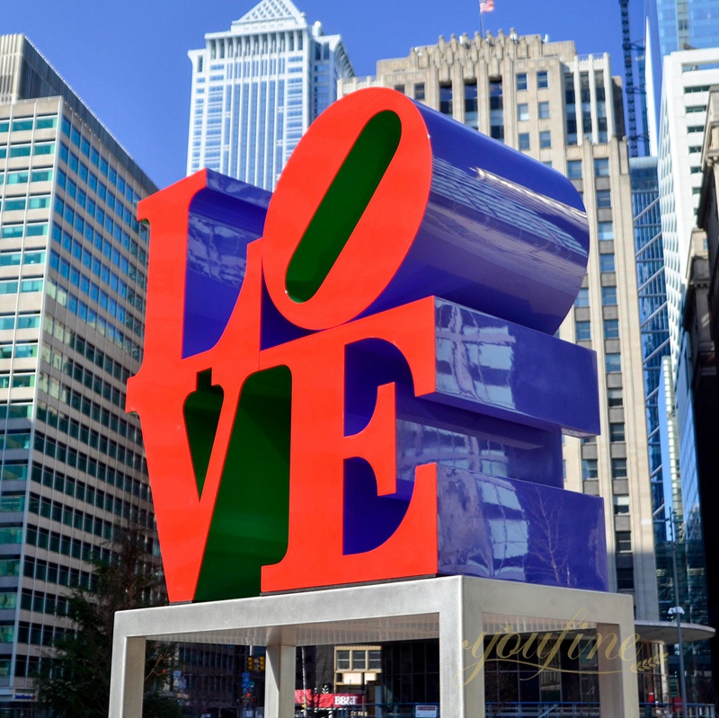 Philadelphia Metal Art Love Sculpture Replica for Sale–CSS-42