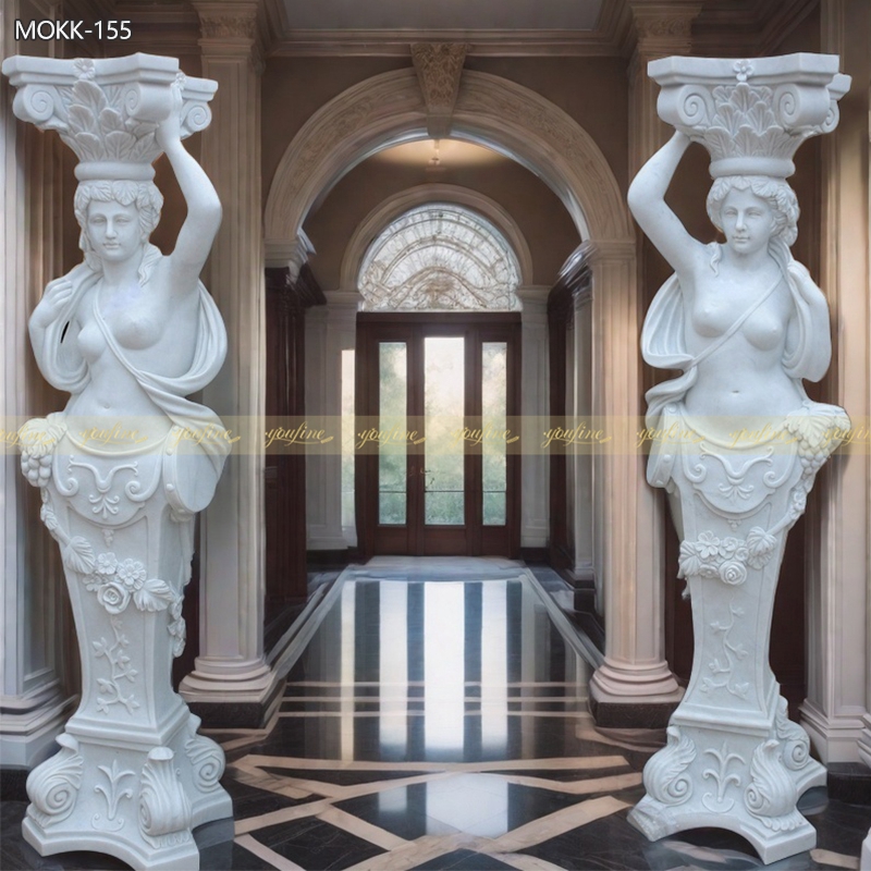 Caryatid Pillar for Front Porch MOKK-155