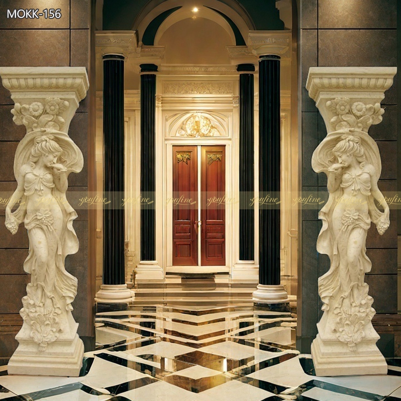 Driveway Entrance Columns Statue MOKK-156