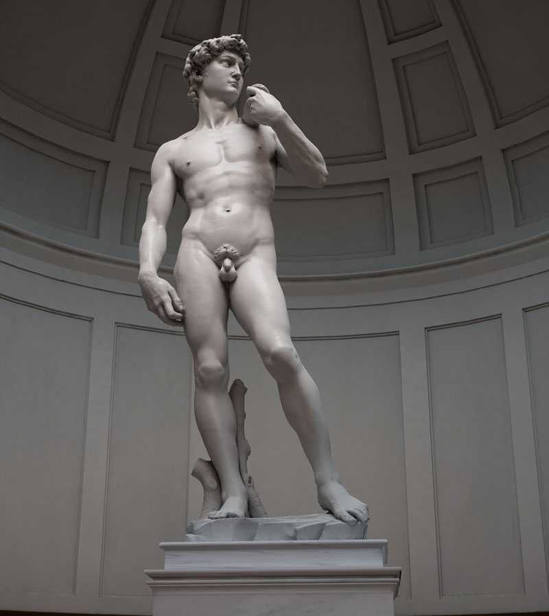 Chalkware Statue Nude David Michelangelo Ayanawebzine Com