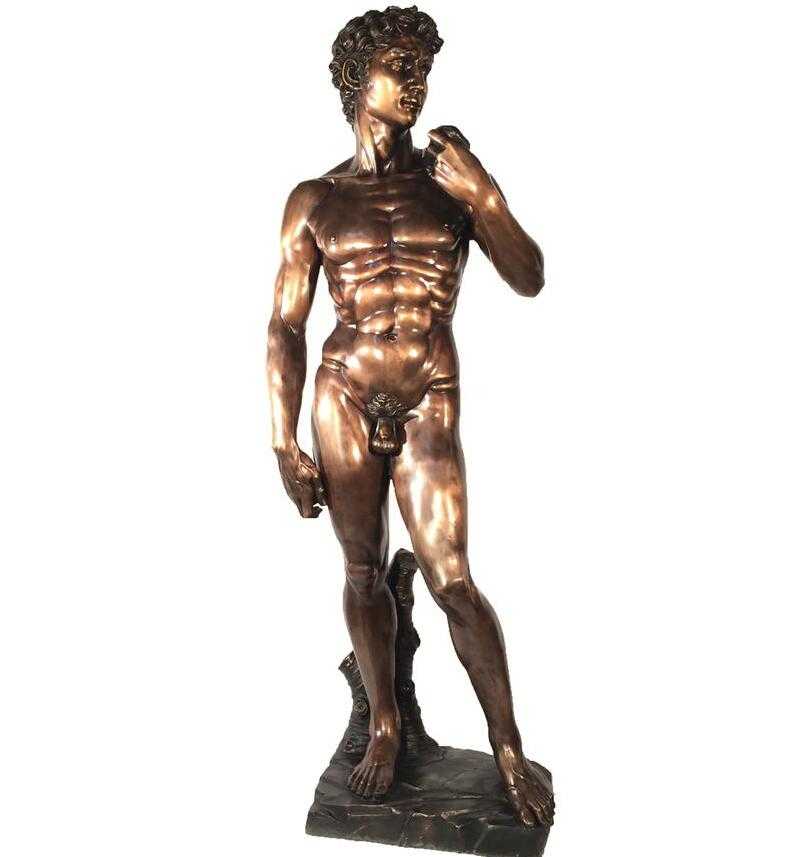 Chalkware Statue Nude David buy Michelangelo