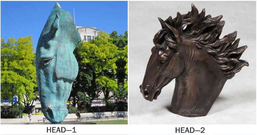 famous bronze horse head sculpture for sale